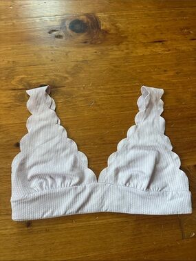 Marysia Swim Scalloped Bralette in Pale Purple